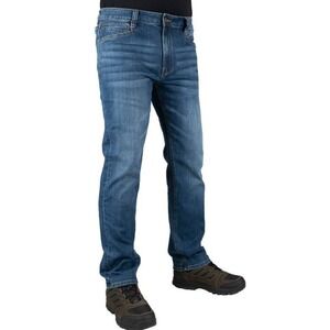 LAPG Terrain Flex Straight Fit Jeans Vintage‎ Deep Dyed Blue Denim Mens 32x30
